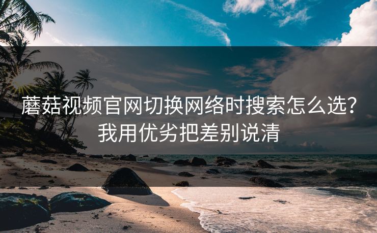 蘑菇视频官网切换网络时搜索怎么选？我用优劣把差别说清